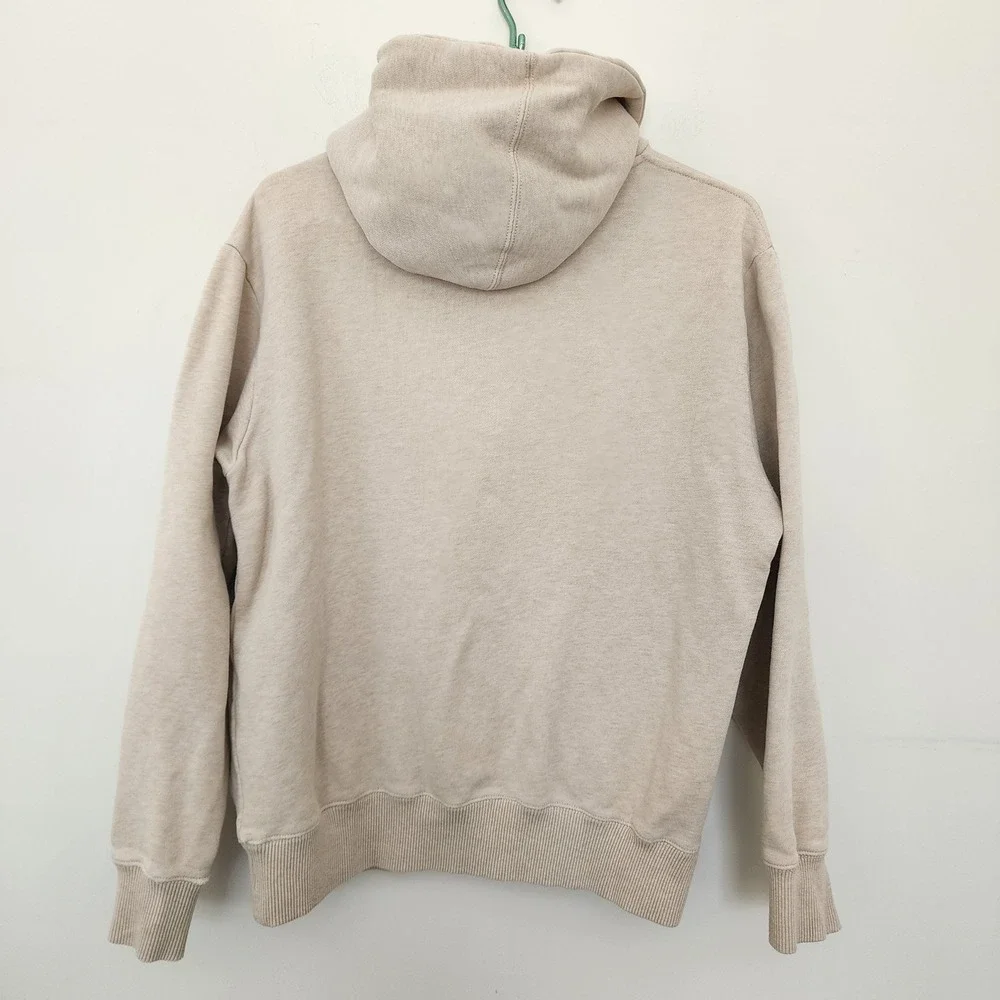 ⭐️ The North Face Mens Half Dome Pullover Hoodie Beige Oatmeal Logo Sweatshirt M